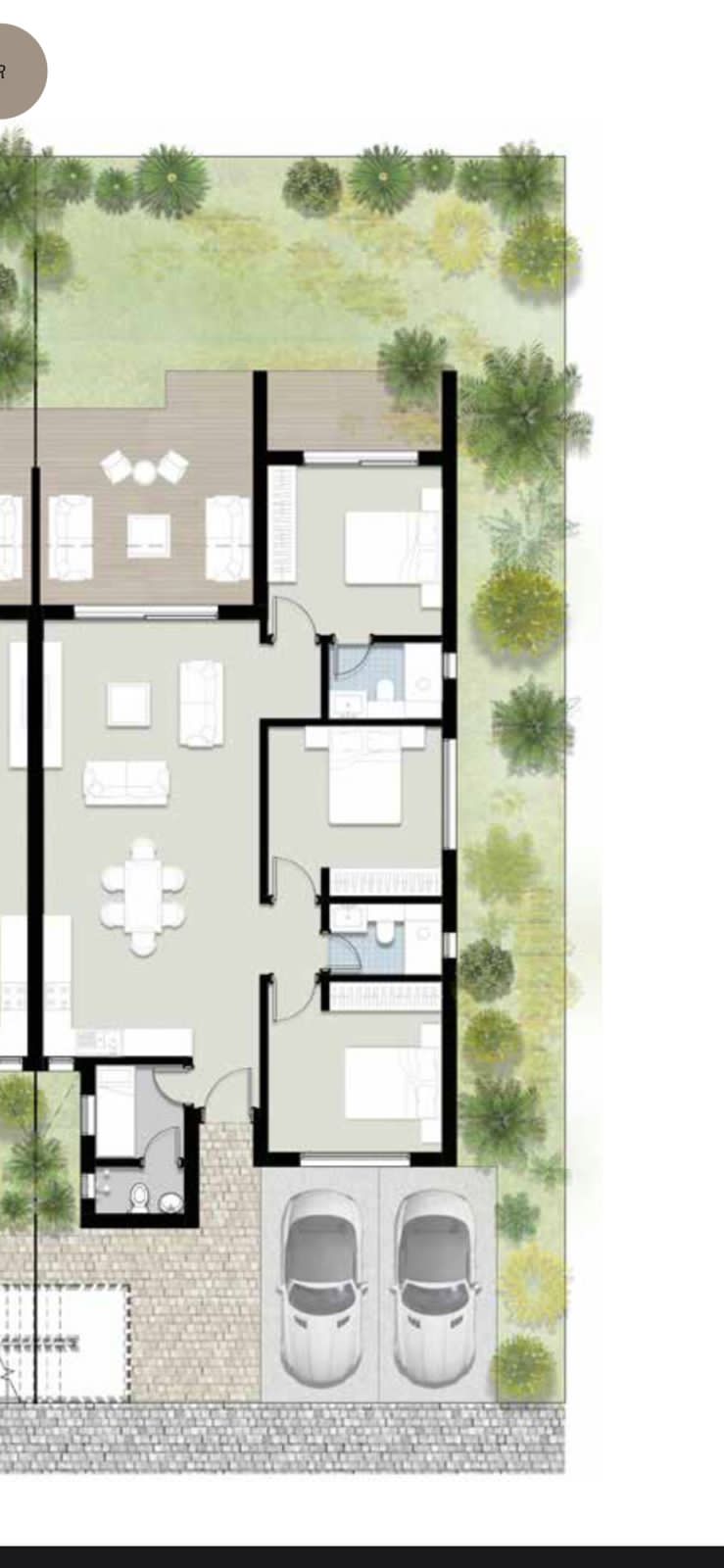 Floor plan for chalet at Silvertown Silversands