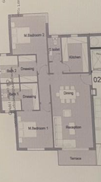 Floor plan for apartment at Badya