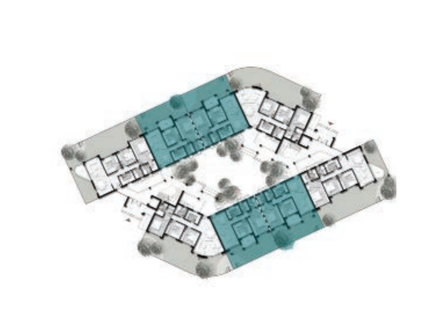 Floor plan for apartment at Kayan