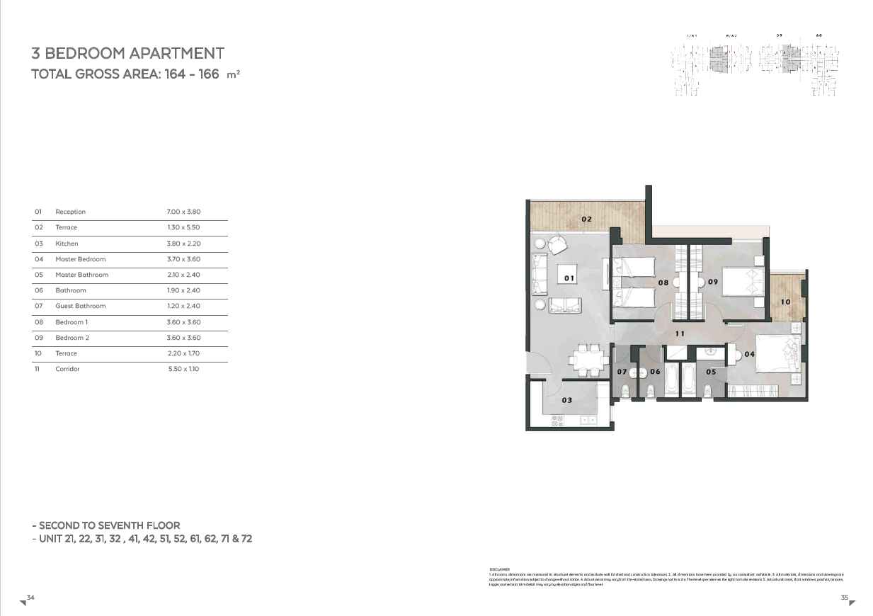 Floor plan for apartment at Vinci