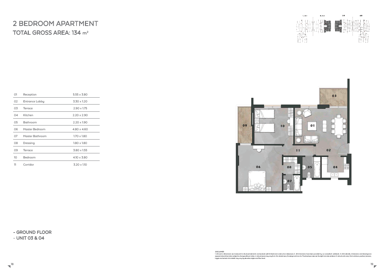 Floor plan for apartment at Vinci