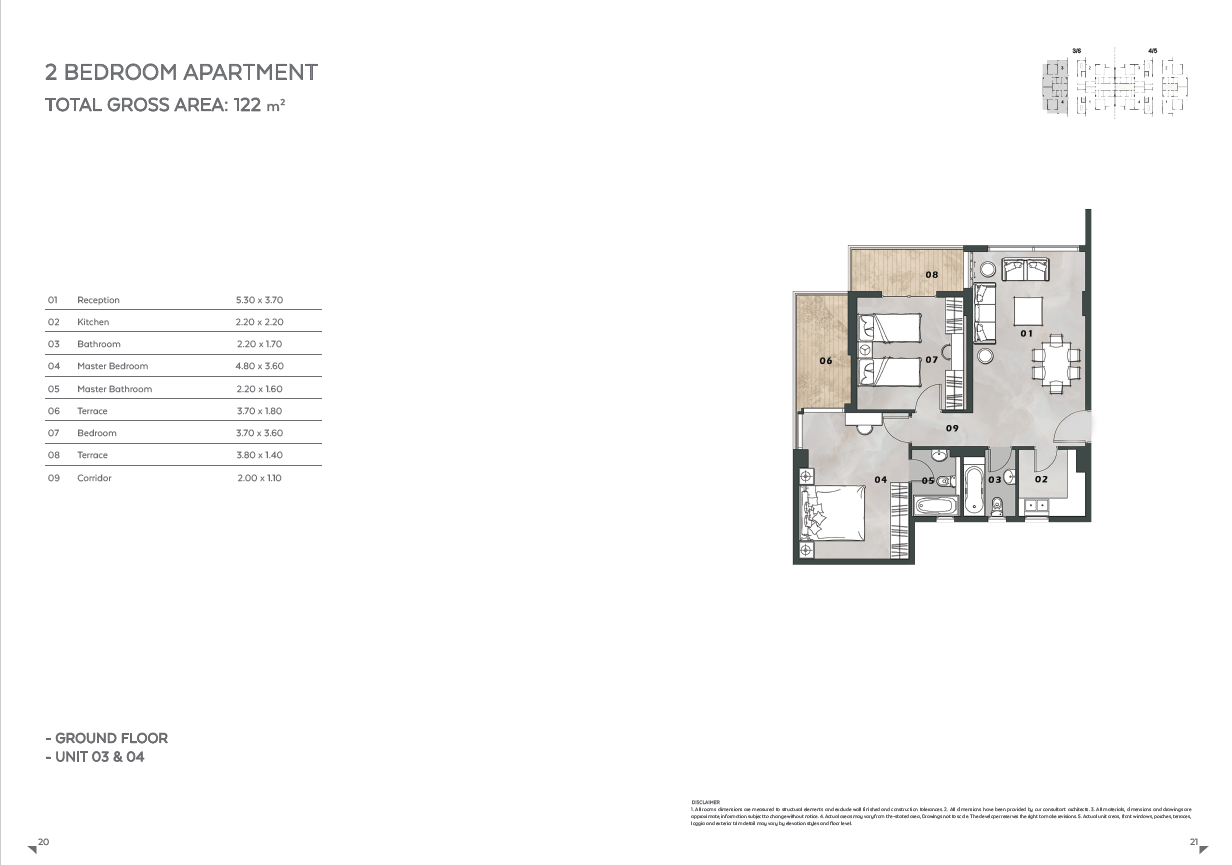 Floor plan for apartment at Vinci