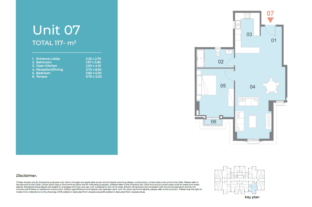Floor plan for apartment at Il Latini City Edge