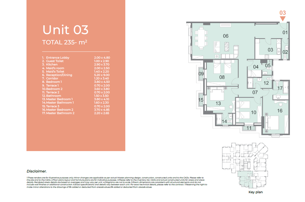 Floor plan for apartment at Il Latini City Edge