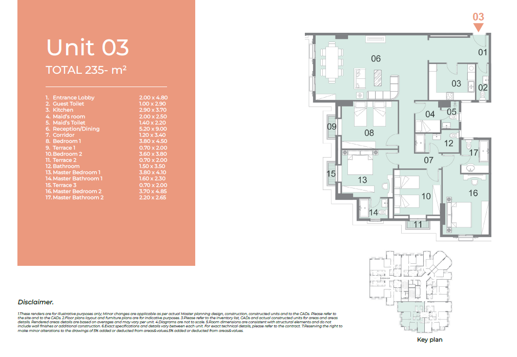 Floor plan for apartment at Il Latini City Edge