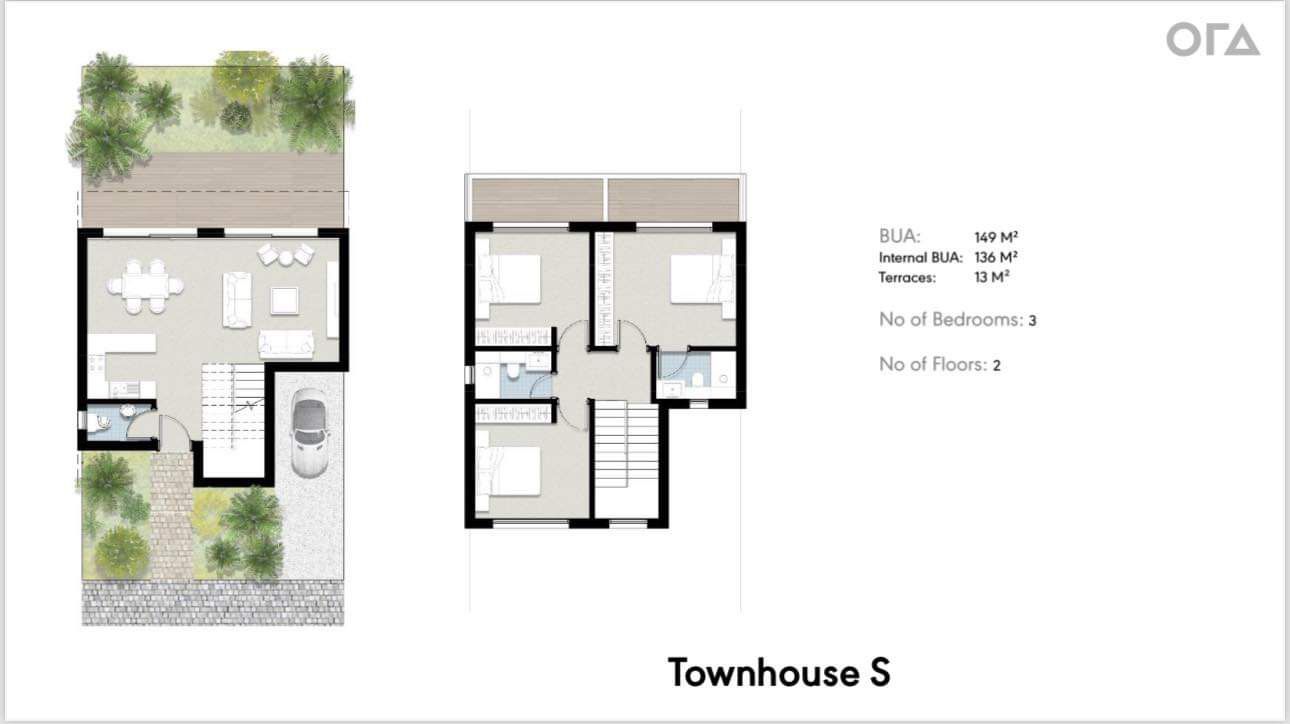 Floor plan for townhouse at Silvertown Silversands