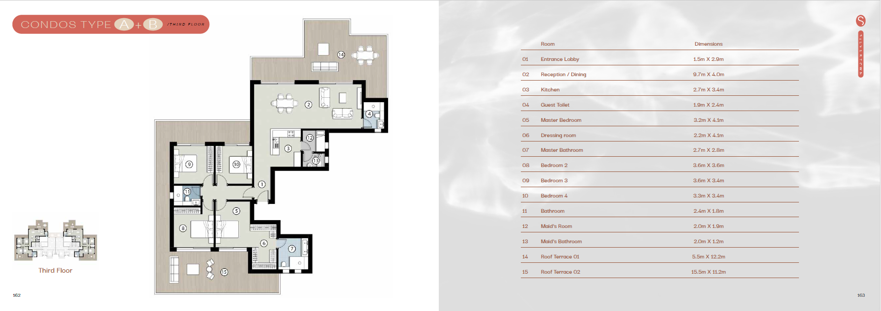 Floor plan for apartment at Silversands