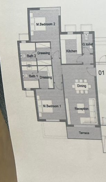 Floor plan for apartment at Badya