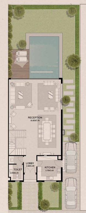 Floor plan for  at Azzar New Cairo