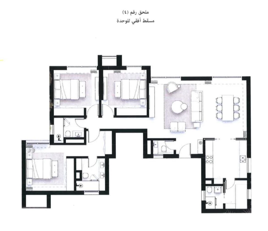 Floor plan for apartment at Solana