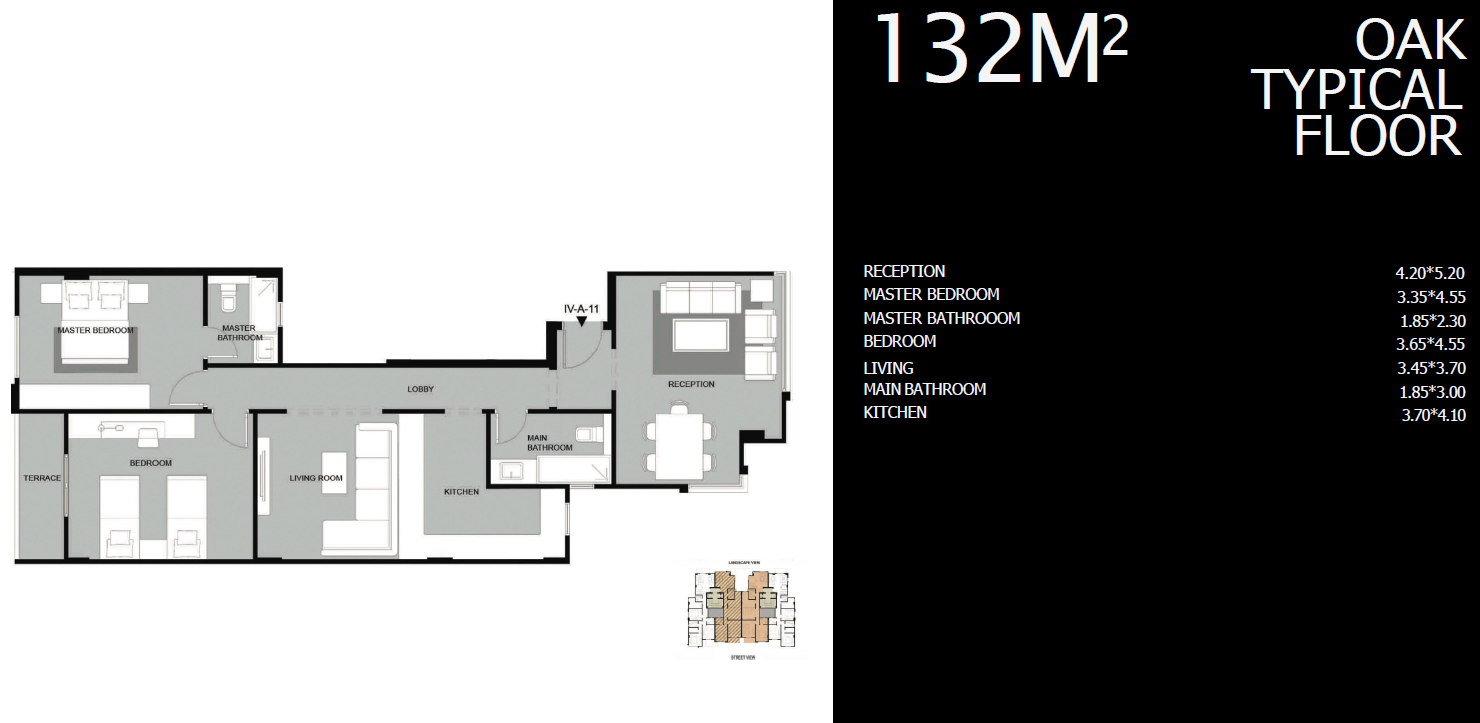 Floor plan for apartment at Sun Capital