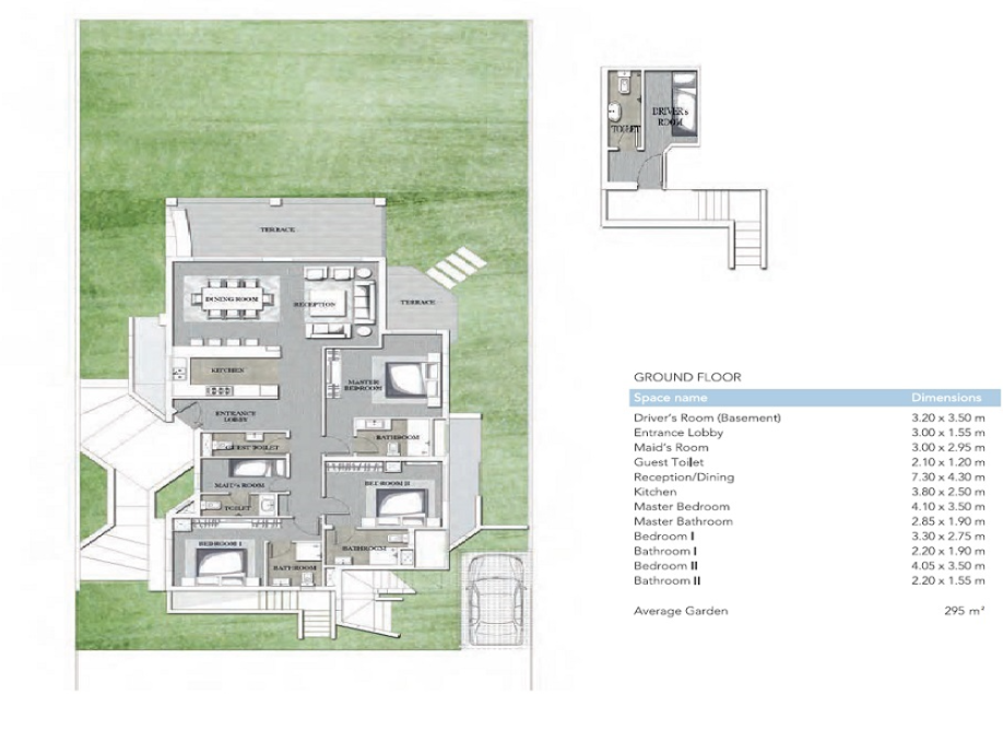 Floor plan for chalet at Jefaira
