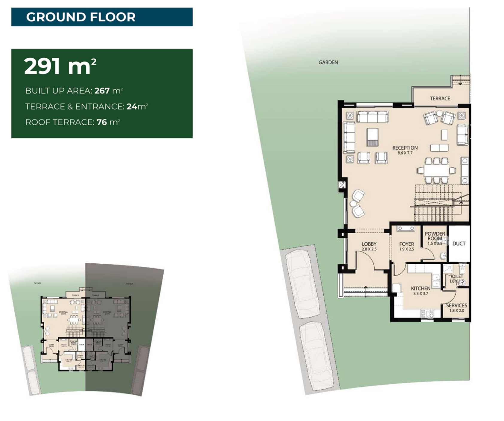 Floor plan for  at Bleu Vert