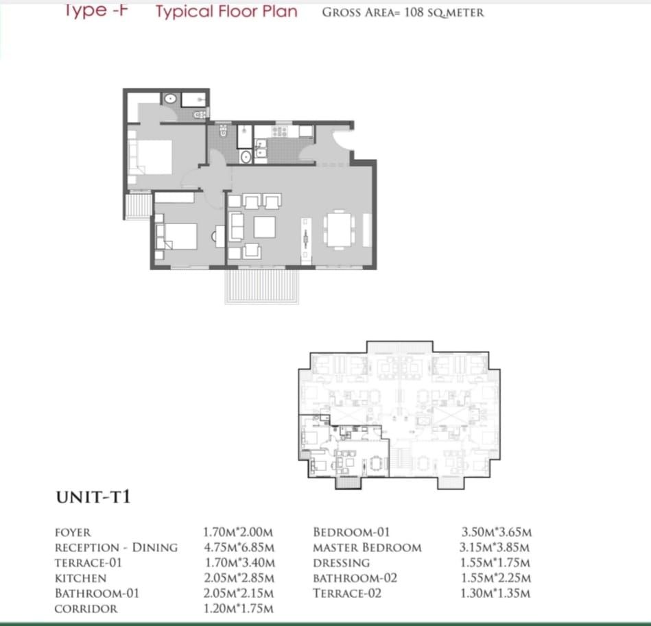 Floor plan for apartment at Dejoya Residence