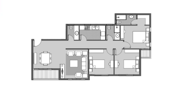 Floor plan for apartment at Dejoya Residence