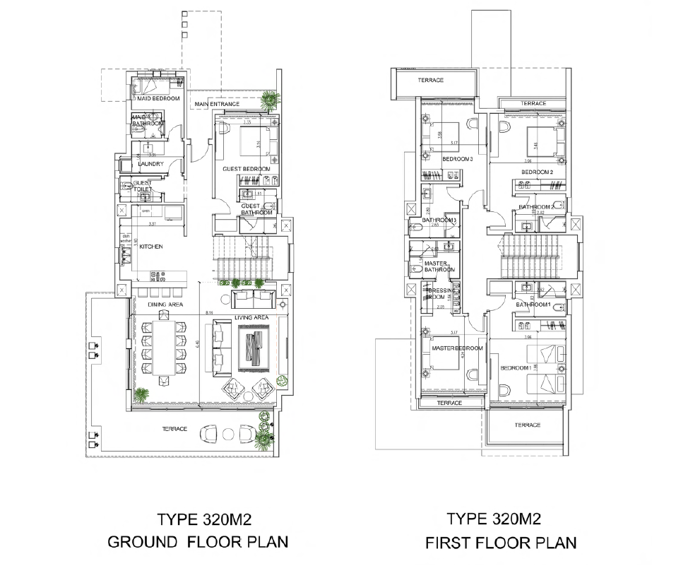 Floor plan for villa at Katameya Coast