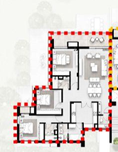 Floor plan for apartment at Solana
