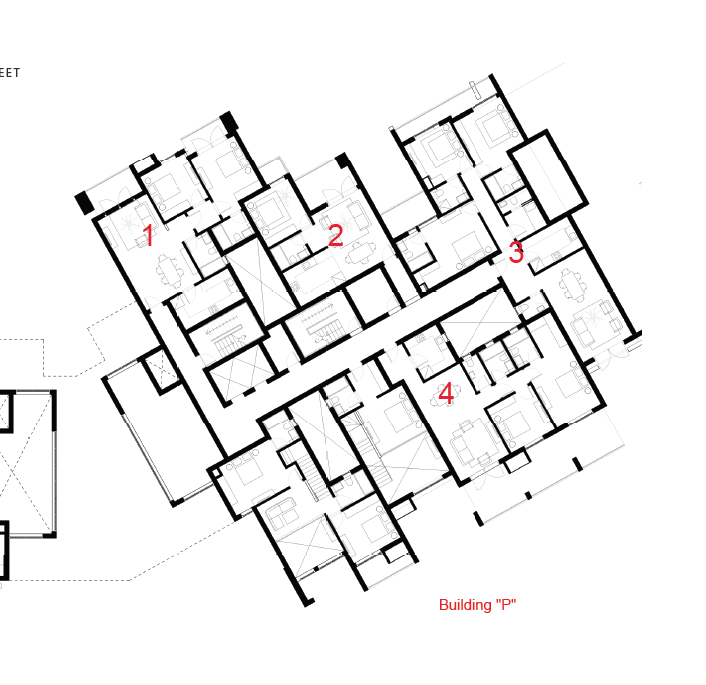 Floor plan for apartment at ZED
