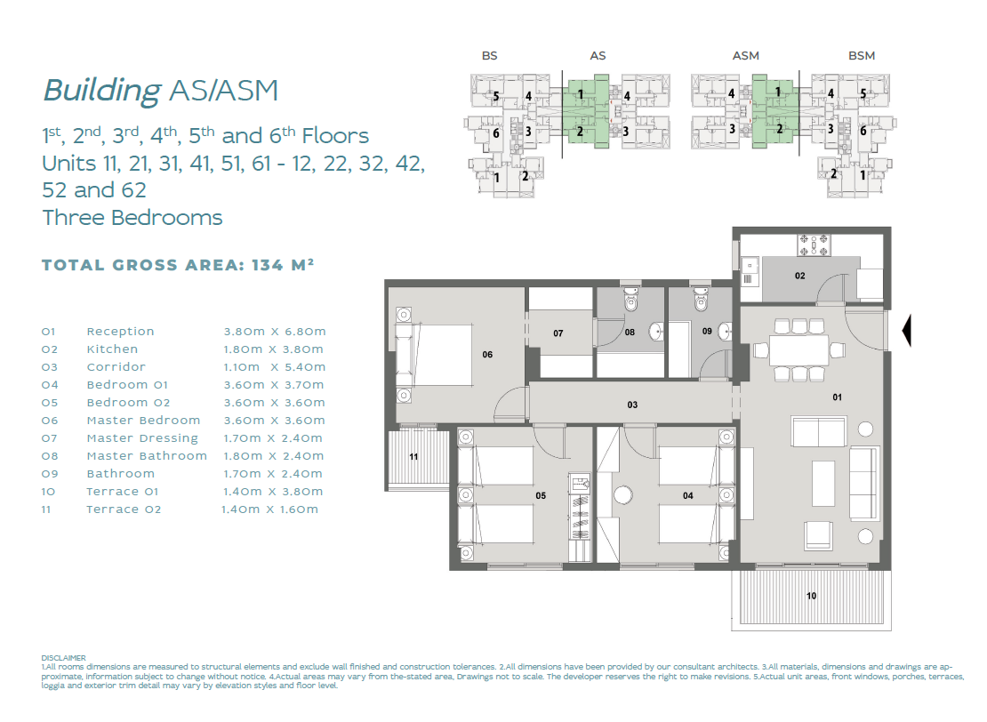 Floor plan for apartment at Il Bosco City
