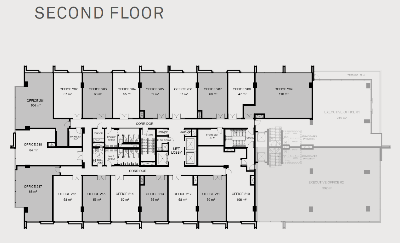 Floor plan for  at Hyde Park Business District