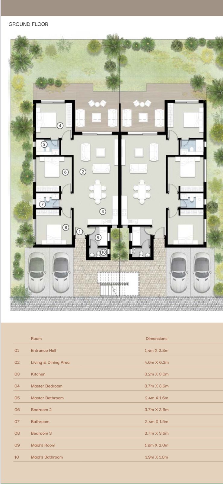 Floor plan for chalet at Silvertown Silversands