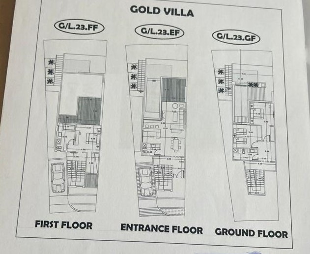 Floor plan for villa at The Groove