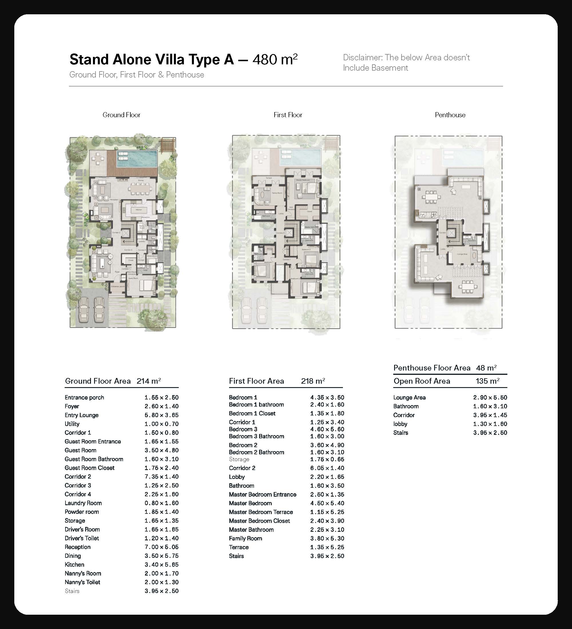 Floor plan for villa at Ever New Cairo