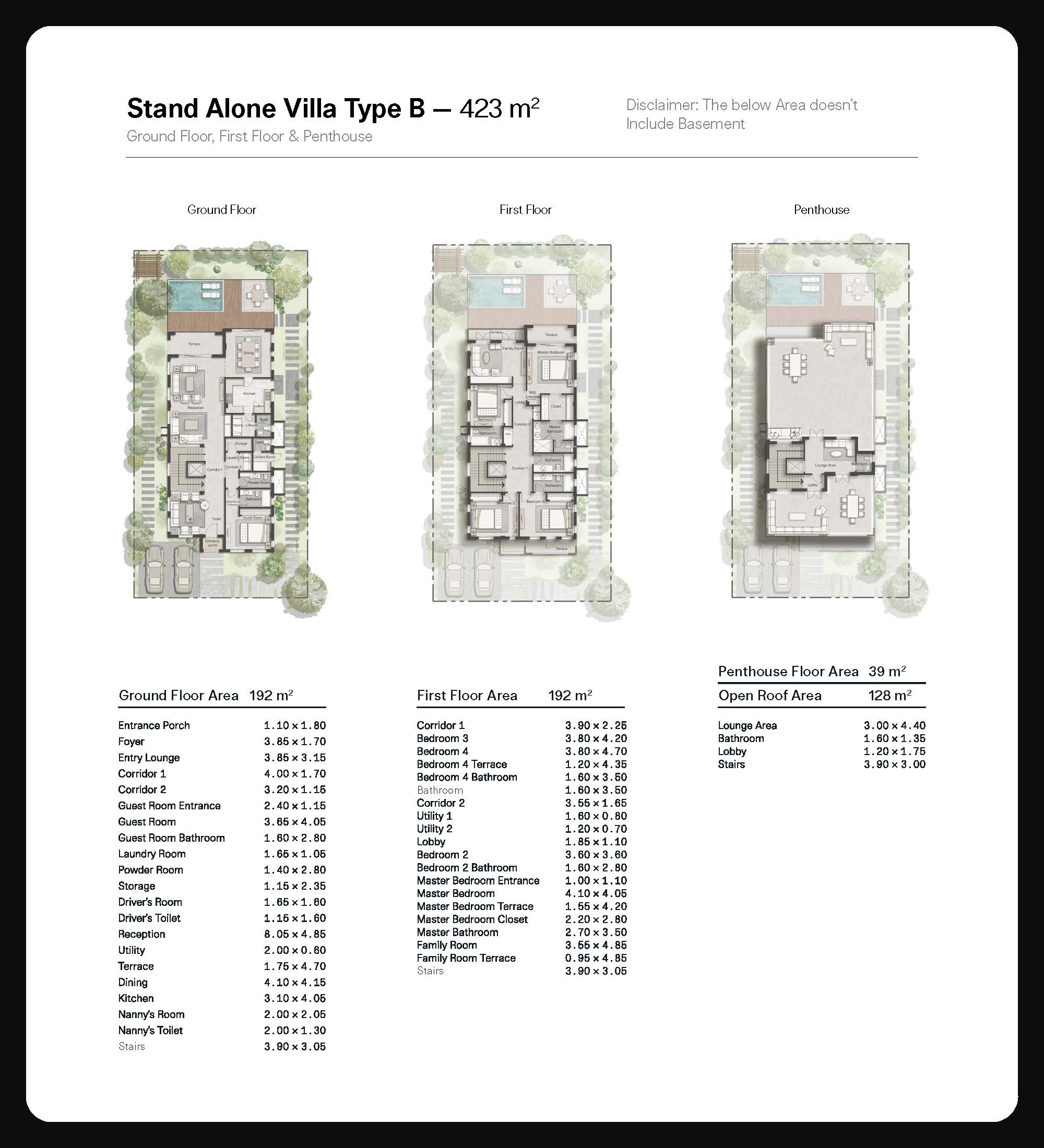 Floor plan for villa at Ever New Cairo