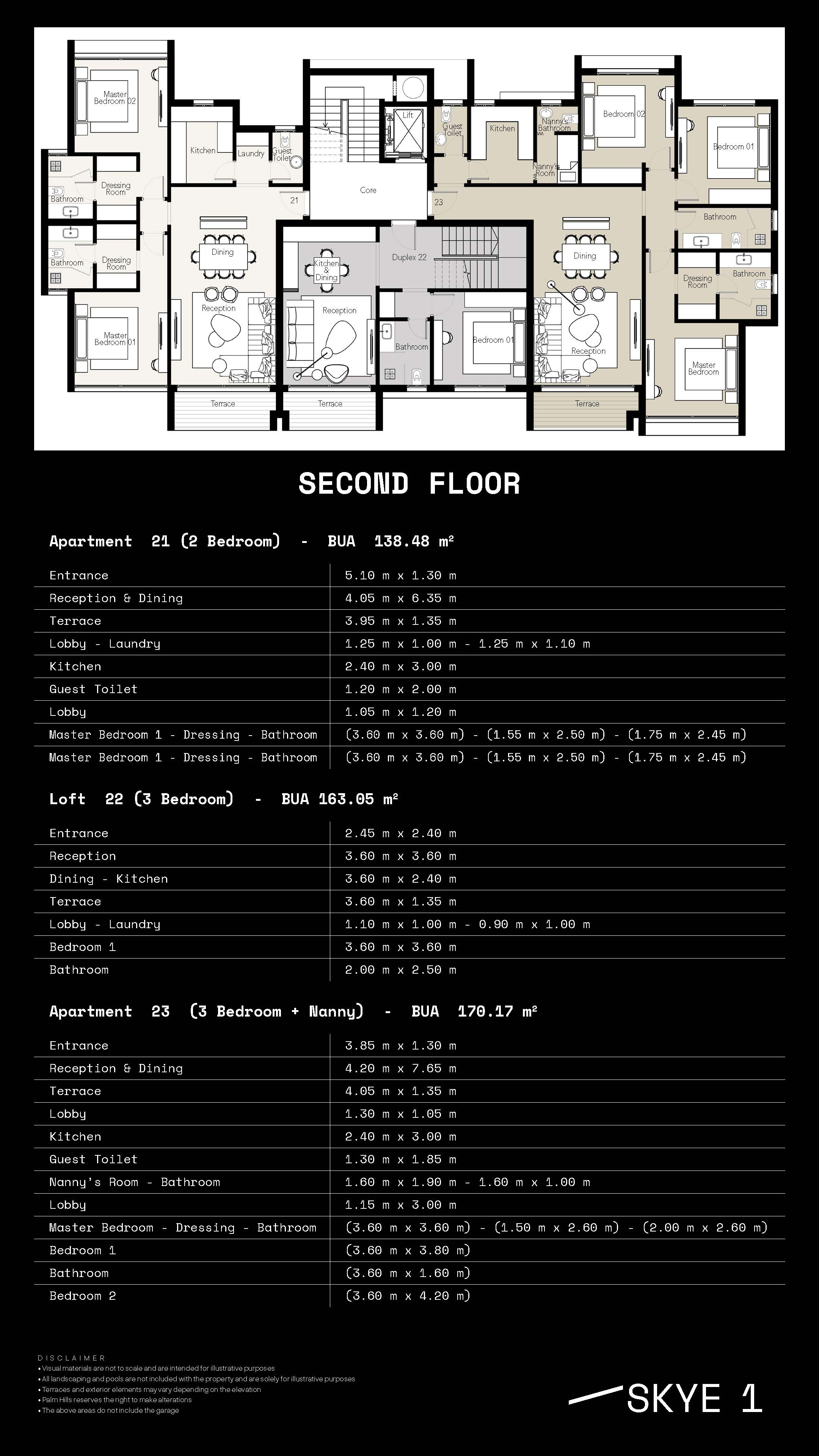 Floor plan for duplex at PX