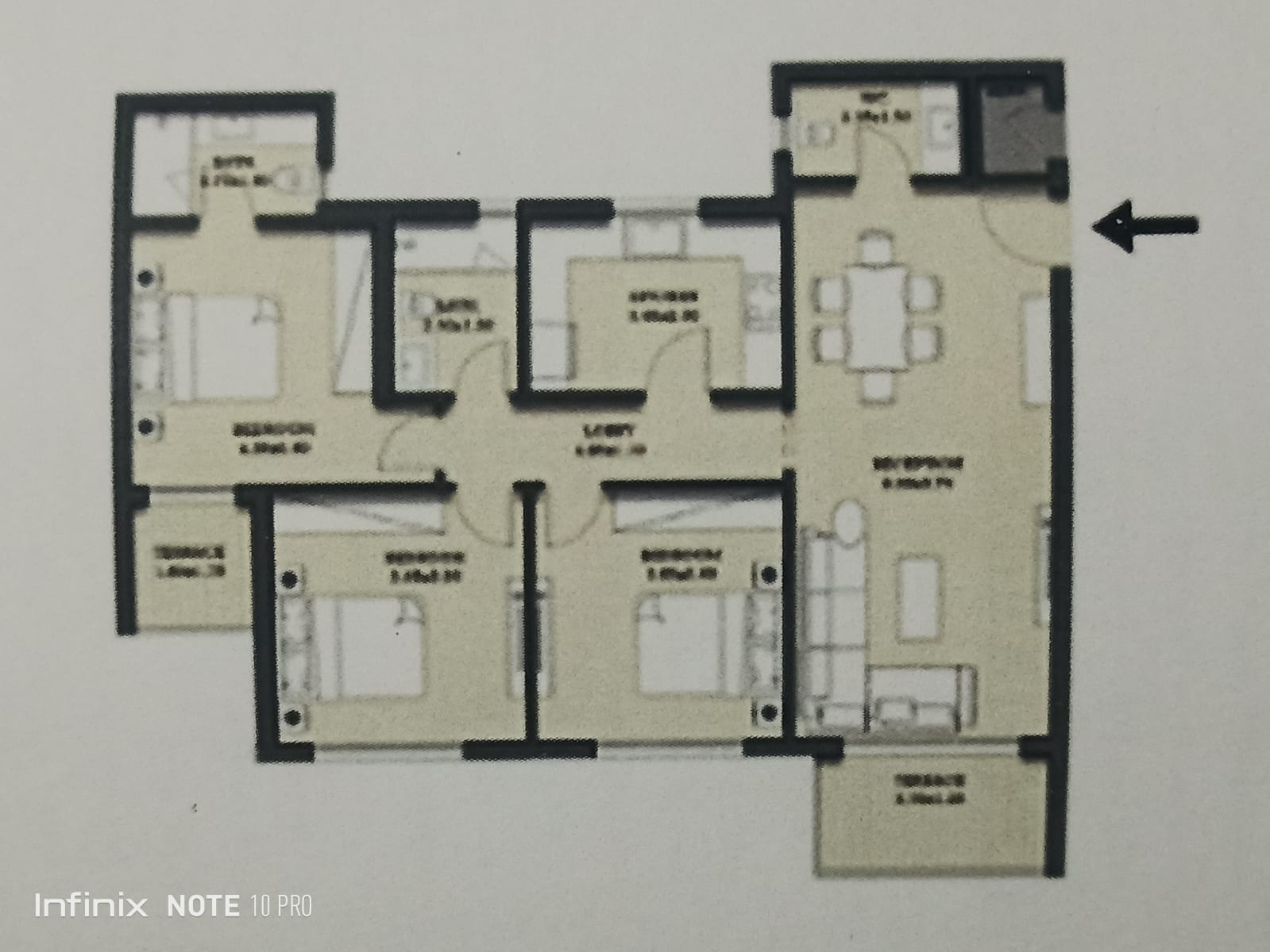Floor plan for apartment at Orla Residence