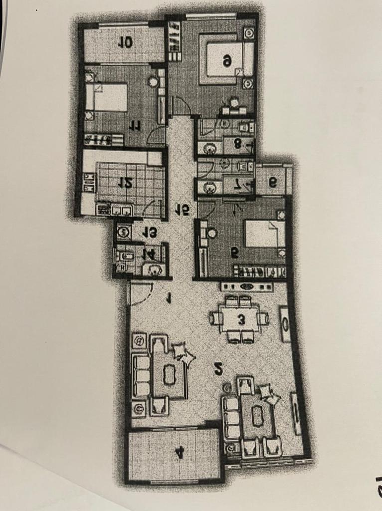 Floor plan for apartment at Stone Residence