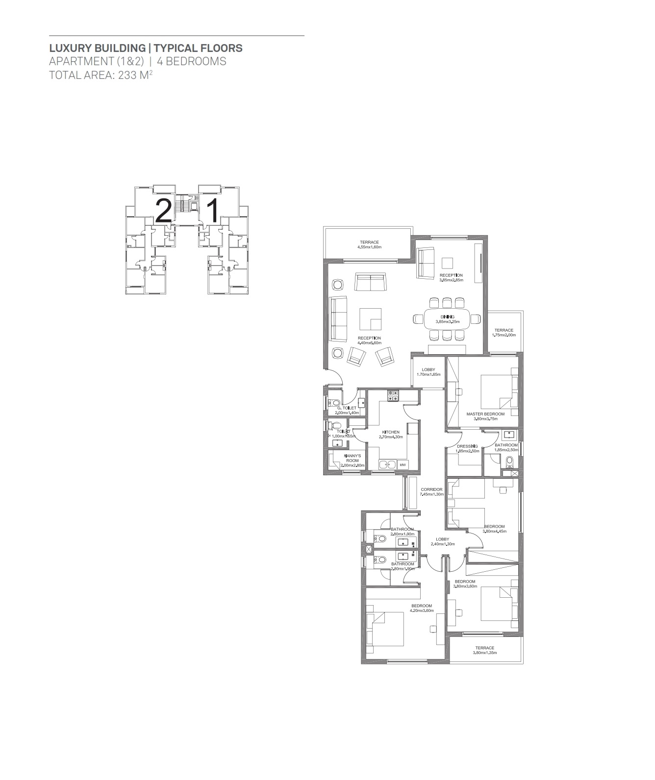Floor plan for townhouse at Hyde Park