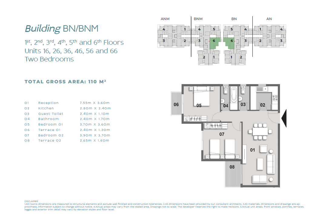 Floor plan for apartment at Il Bosco City