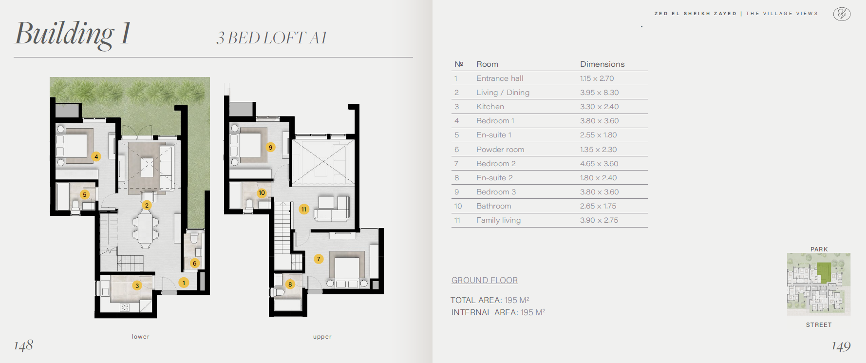 Floor plan for duplex at ZED