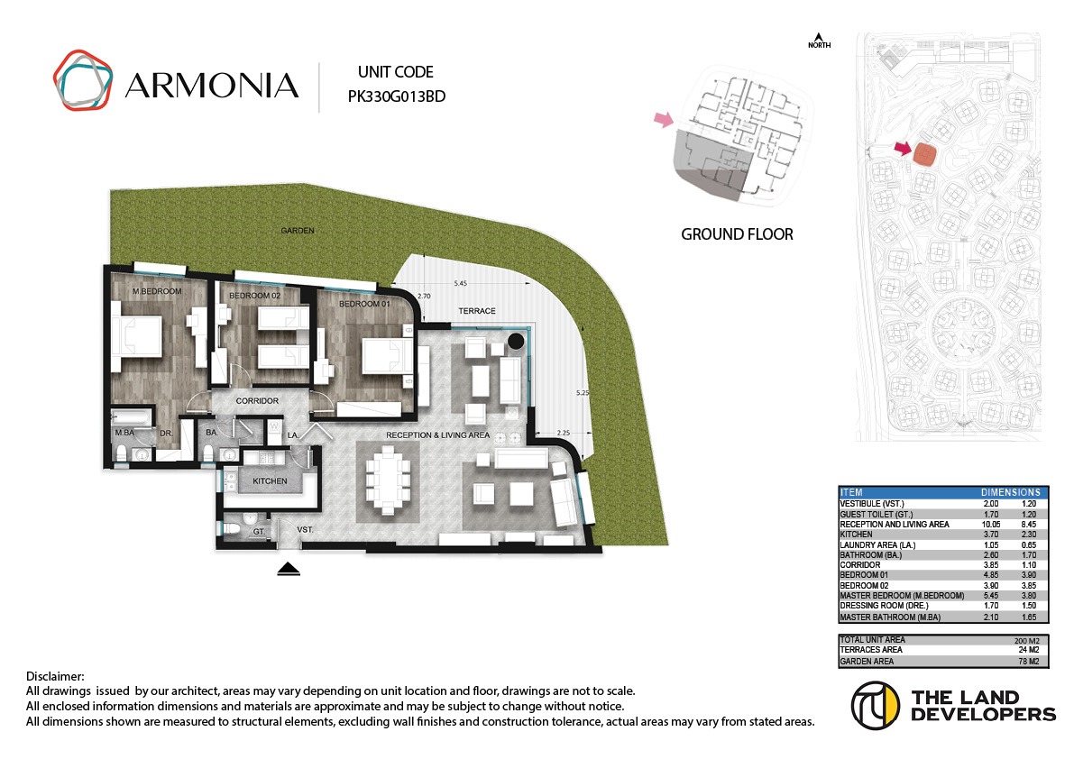 Floor plan for apartment at Armonia