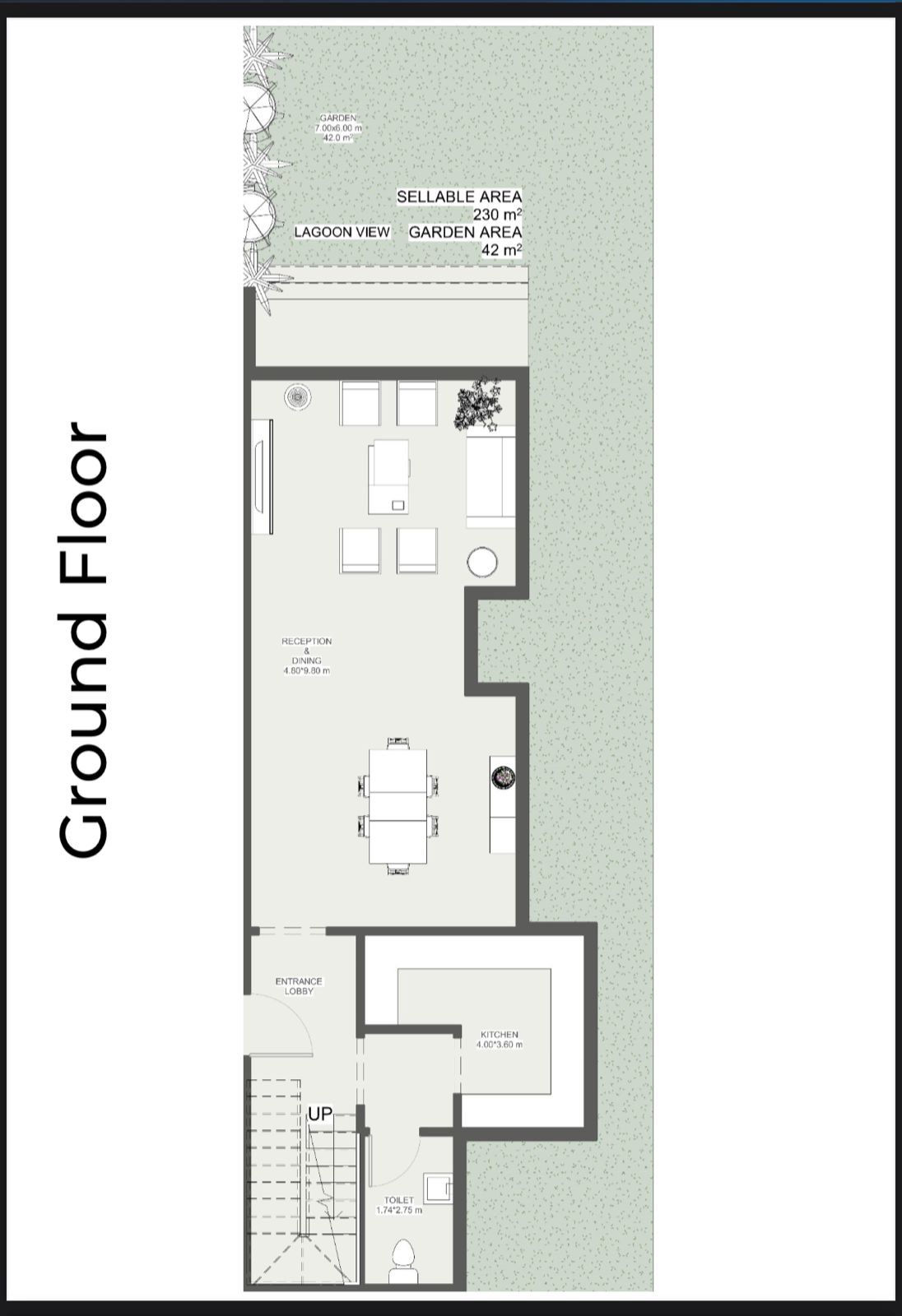 Floor plan for duplex at Lumia Residence- New Capital
