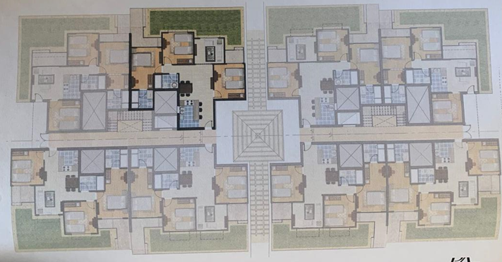 Floor plan for chalet at Stella di mare 2