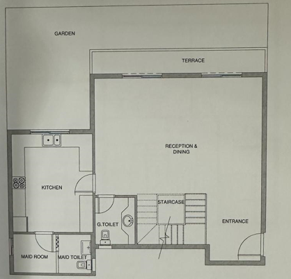 Floor plan for duplex at Aliva Mountain View Mostakbal City