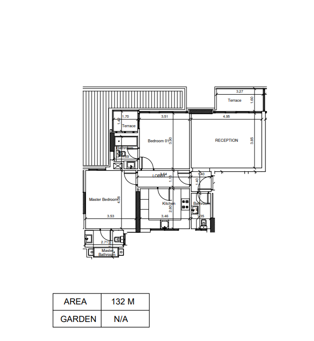 Floor plan for apartment at Scenario