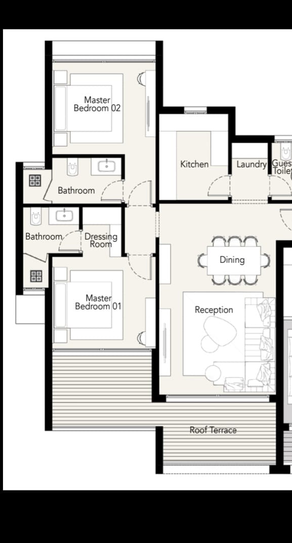 Floor plan for apartment at PX