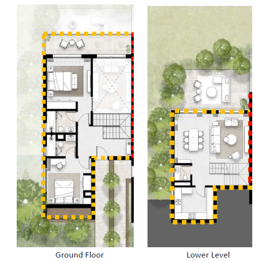 Floor plan for apartment at Solana
