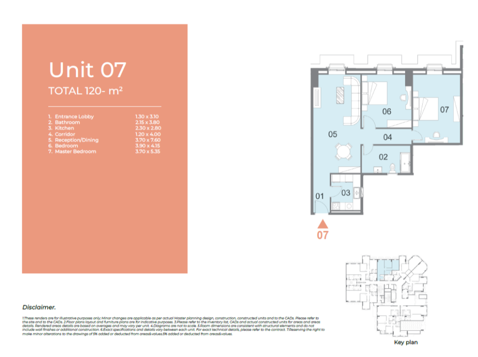 Floor plan for apartment at Il Latini City Edge