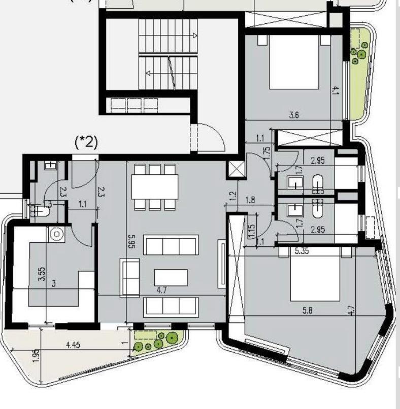 Floor plan for apartment at Badya