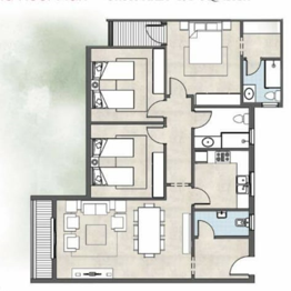 Floor plan for apartment at De Joya 1
