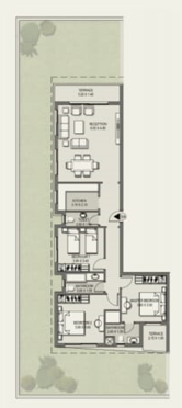 Floor plan for apartment at Taj City