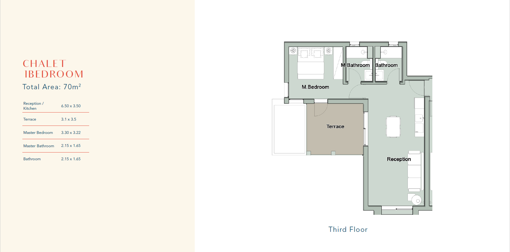 Floor plan for chalet at Il Monte Galala