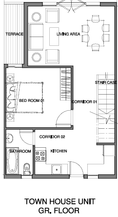 Floor plan for townhouse at Mountain View ICity New Cairo