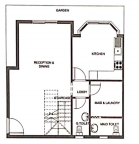 Floor plan for duplex at Aliva Mountain View Mostakbal City