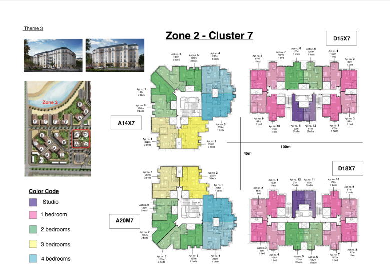 Floor plan for apartment at Il Latini SED