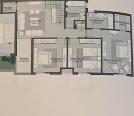 Floor plan for duplex at Eastown Residence